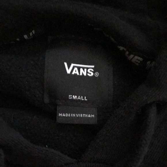 Small, Black Vans pull over hoodie - Picture 3 of 4